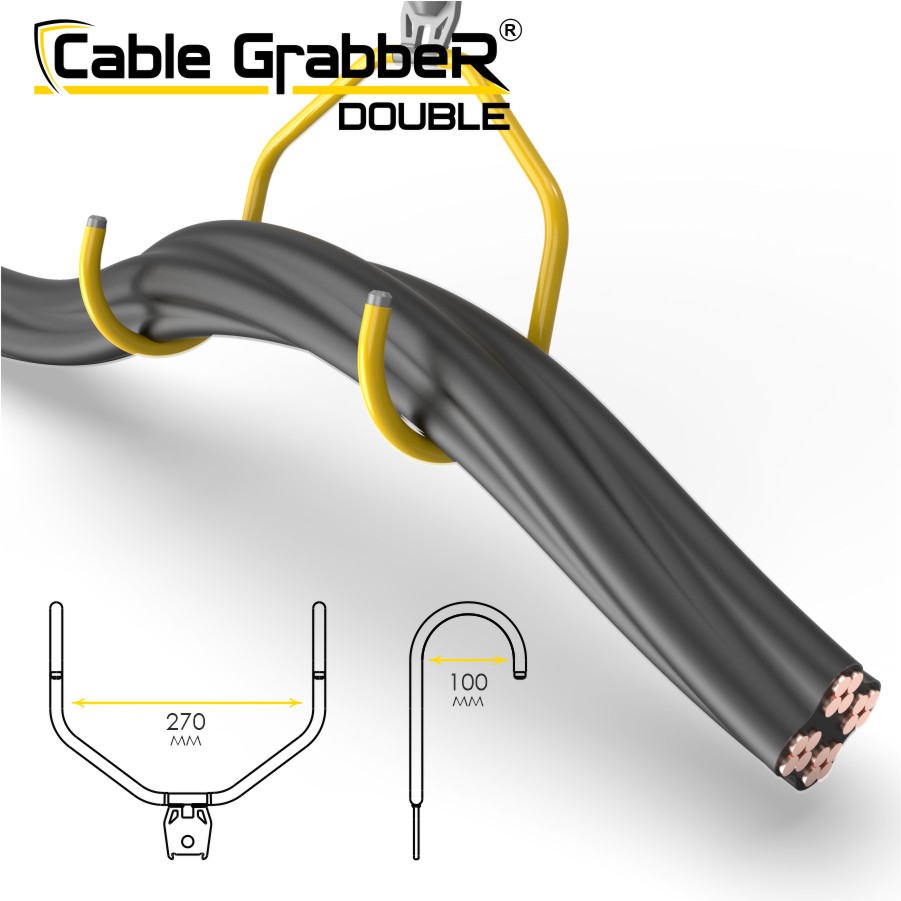 Инструмент безопасности для ручного перемещения кабелей Cable Grabber DOUBLE STCGD 210
